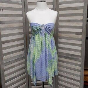 Women's Sleeveless Babydoll Dress Blue Tie Dye | Wild fable | X Large